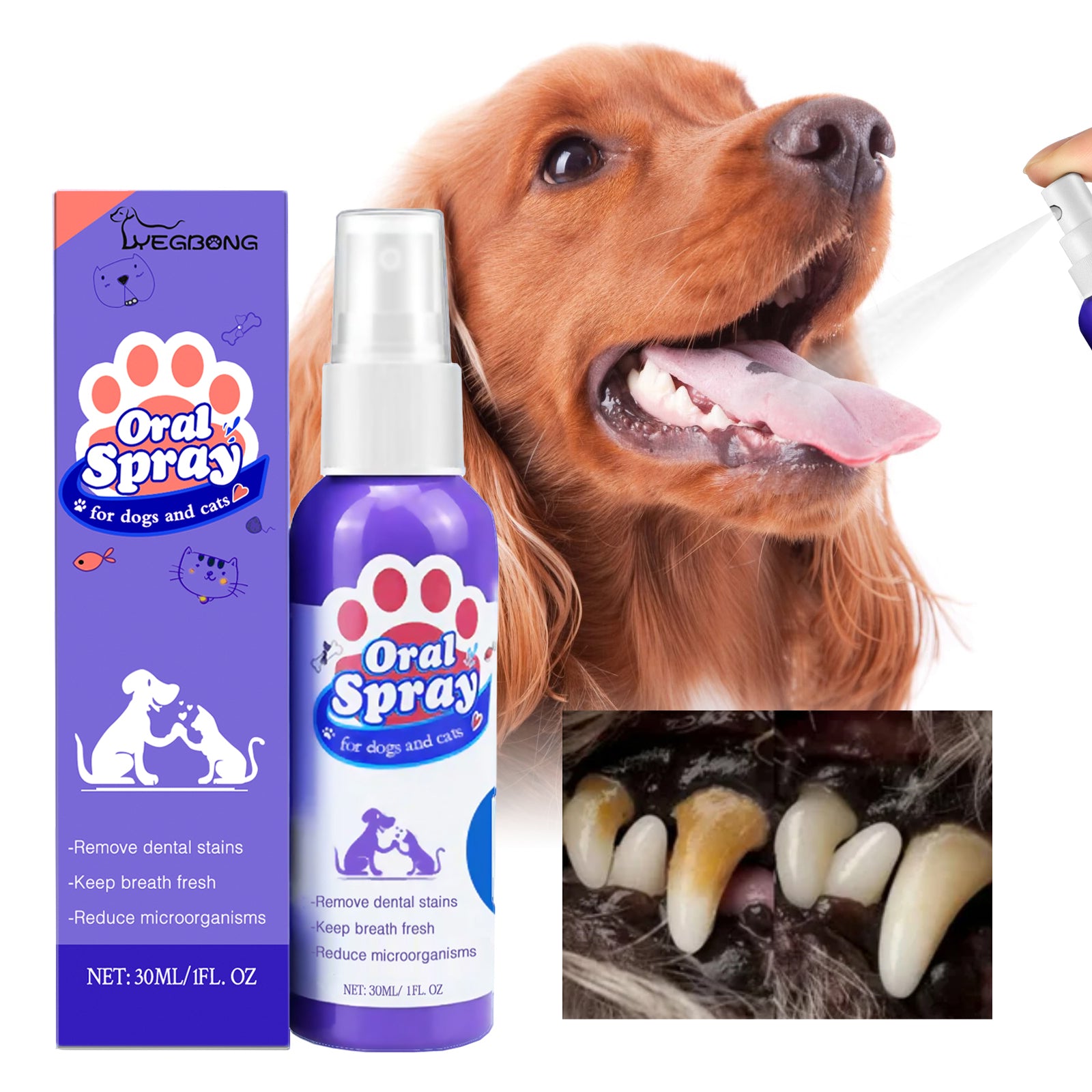 Dog and cat Teeth Cleaning Spray